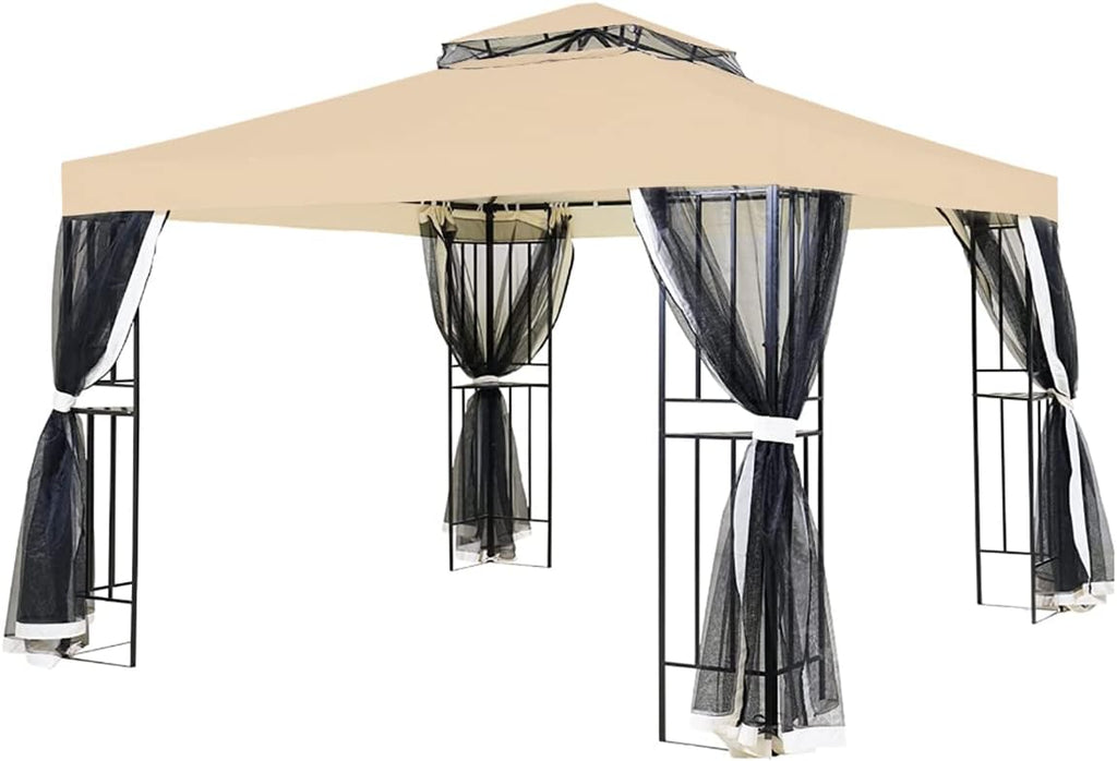 Garden Winds Replacement Canopy Top Cover Compatible with The Grand Patio 10' X 10' Gazebo - RipLock 350