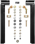 RealTruck BACKRACK Hardware Kit for use w/ 21' Toolbox, Black, No Drill | 30221TB | Fits 2017-2025 Ford F-250/F-350 Aluminum Body