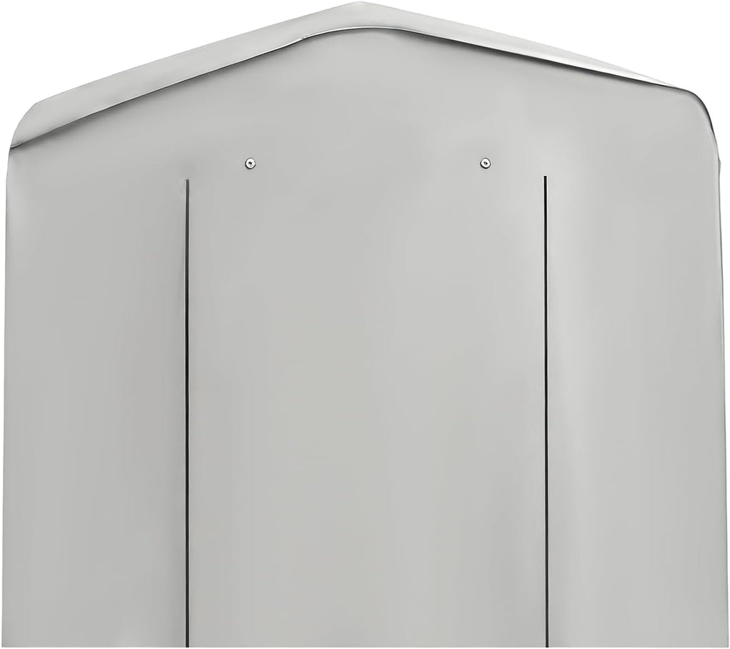 12X8Ft Portable Car Port with Roll-Up Windows Reinforced Portable Garage Heavy Duty Carport Shelter Car Canopy for Outdoor Garden (Grey, 12x12x8Ft)