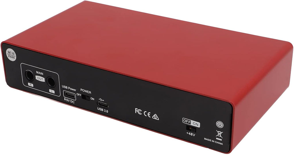 Live Sound Card USB Portable Voice Changer Sound Mixer Board Audio Interface DJ Mixer Sound Audio Mixer Board Podcast Equipment Guitar Voice Changer for Streaming Podcasting Gaming
