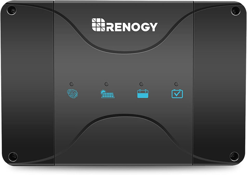 Renogy DC to DC Charger with MPPT 12V 30A Multi-Stage Charging - Smart On-Board Battery Charger for Solar/Alternator Input - Charges Lithium AGM Gel Flooded Batteries in RVs Cars Marine