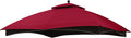 MASTERCANOPY Replacement Canopy Top for Lowe's Allen Roth 10x12 Gazebo #GF-12S004B-1 (Burgundy Plaid,Riplock Material)