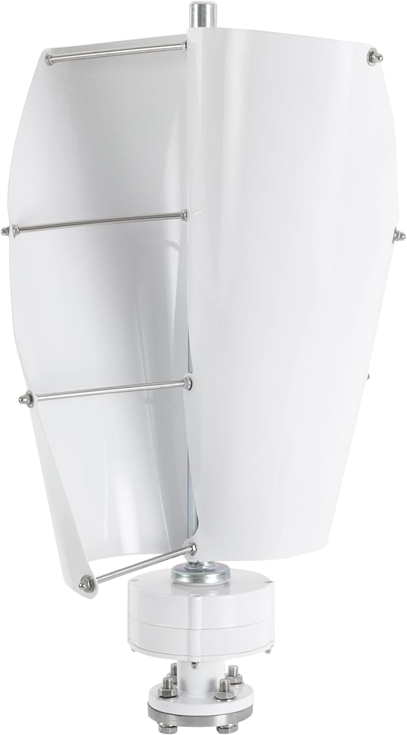 Vertical Axis Wind Turbine 100w Wind Generator 12V Permanent Magnet Generator Vertical Axis 2-Blades For Home, Corporate And Industrial W/Controller