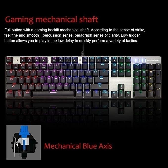 Gaming Keyboard and Mouse Set,LED RGB Backlit Wired Keyboard for Xbox One PC Mac PS4 Laptop, E-sportsPlayer Equipment.