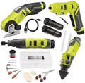 FVK102K2 Fits for RYOBI 4-Tool Combo Kit with Screwdriver, Glue Pen, Rotary Tool, Power Cutter, (2) Batteries, and Charger