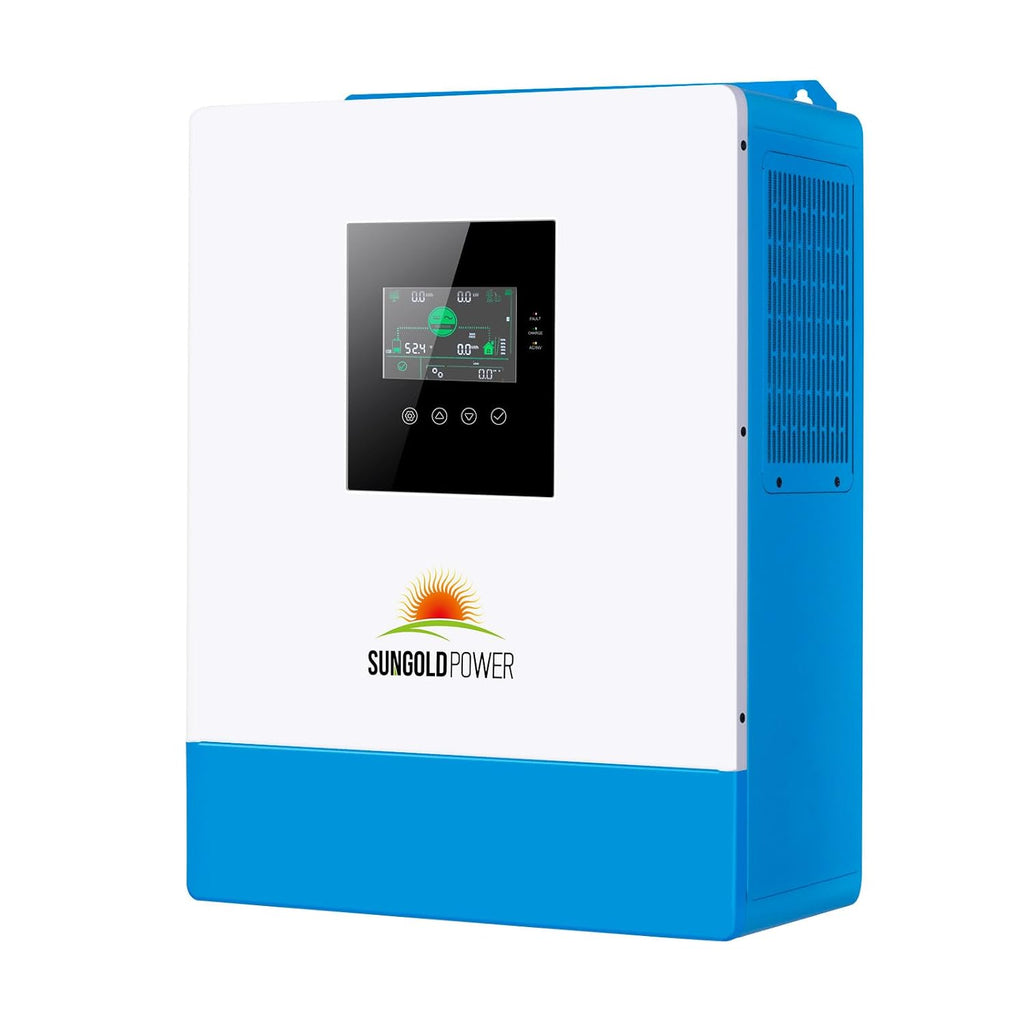 5000W DC 48V UL1741 Pure Sine Wave Solar Inverter,100A MPPT Solar Charger and 40A AC Battery Charger, 120V AC Output Solar Inverter Charger Manufactured by SunGoldPowerCo.,Ltd (Support Parallel)
