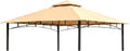 Garden Winds Reinforced Replacement Canopy Top Cover Compatible with The KGS286YU BC Metal Gazebo - Classic Sand, Riplock 350