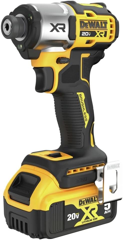 DEWALT 20V MAX Impact Driver, Cordless, 3-Speed, 2 Batteries and Charger Included (DCF845P2)