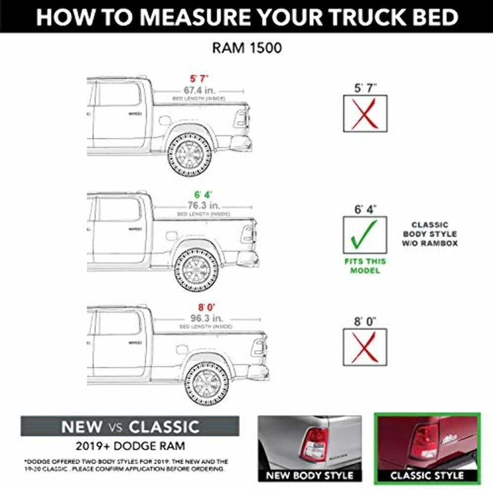 RealTruck Extang Solid Fold 2.0 Toolbox Hard Folding Truck Bed Tonneau Cover | 84430 | Fits 2009 - 2018, 19'-24' Classic Body 1500 Dodge Ram 1500/2500/3500 6' 4' Bed (76.3')