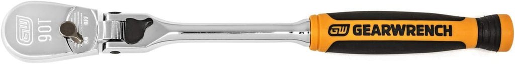 GEARWRENCH 3 Pc. 1/4', 3/8' & 1/2' Drive 90 Tooth Dual Material Locking Flex Head Ratchet Set - 81298T, Multi, One Size