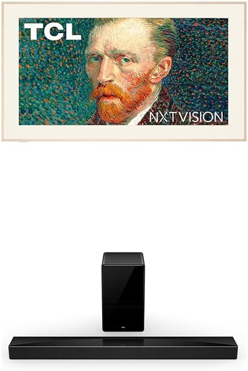TCL 75-Inch Class QLED 4K Smart NXTVISION TV with Google TV (75A300W, 2024 Model) Q75H Q Class 5.1.2 Channel Soundbar with Dolby Atmos