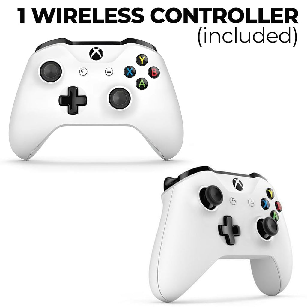 Xbox One S 1TB All-Digital Edition Console Bundle - Includes the Xbox One S Console Series, White, 1x Wireless Controller, and a Microfiber Cloth (Renewed)