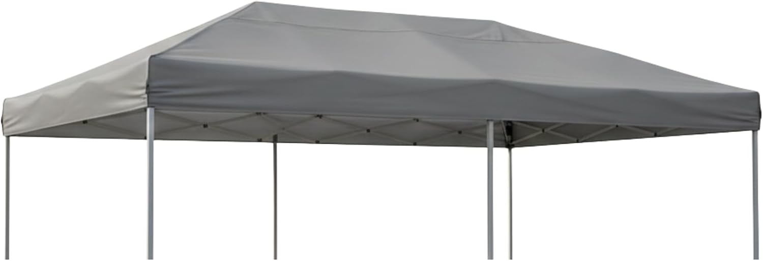 Garden Winds Reinforced RipLock 350 Replacement Canopy Top Cover Compatible with Ozark Trail 10' x 20' Straight Leg Pop Up Model WF-2010 - Slate Gray