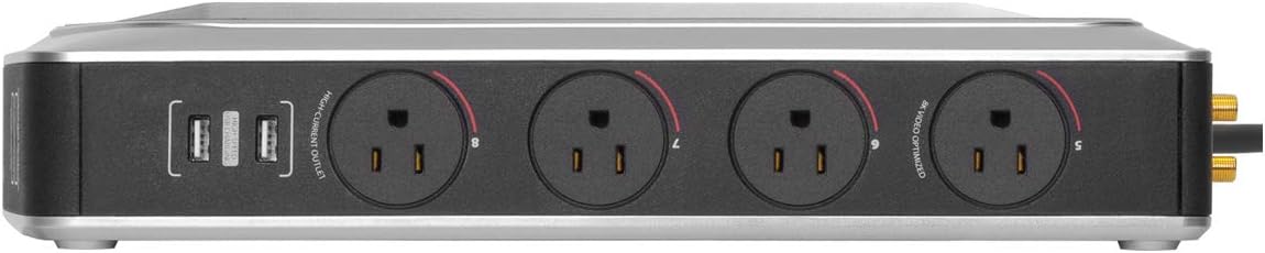 Sony K65XR90 65 Inch XR90 Series Bravia Mini LED HDR QLED 4K Google TV with an AudioQuest PowerQuest3 Power Filter/Surge Protector 8 Outlet (2024)