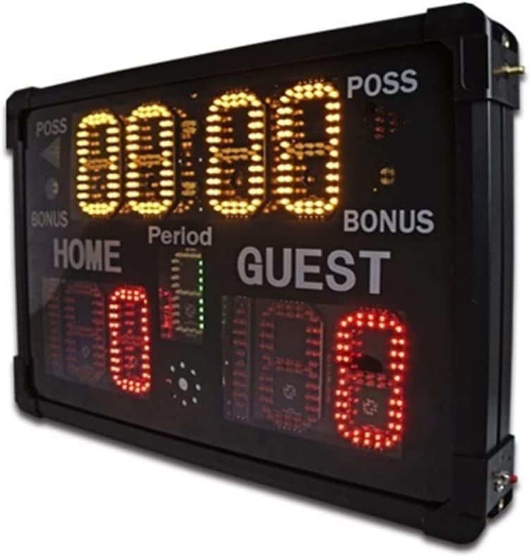 Multisport LED Scoreboard Led Digital Sports Portable Electronic Scoreboard Equipment,Battery Powered Portable Tabletop Electronic Scoreboard,Countdown Timer & Score for Gam