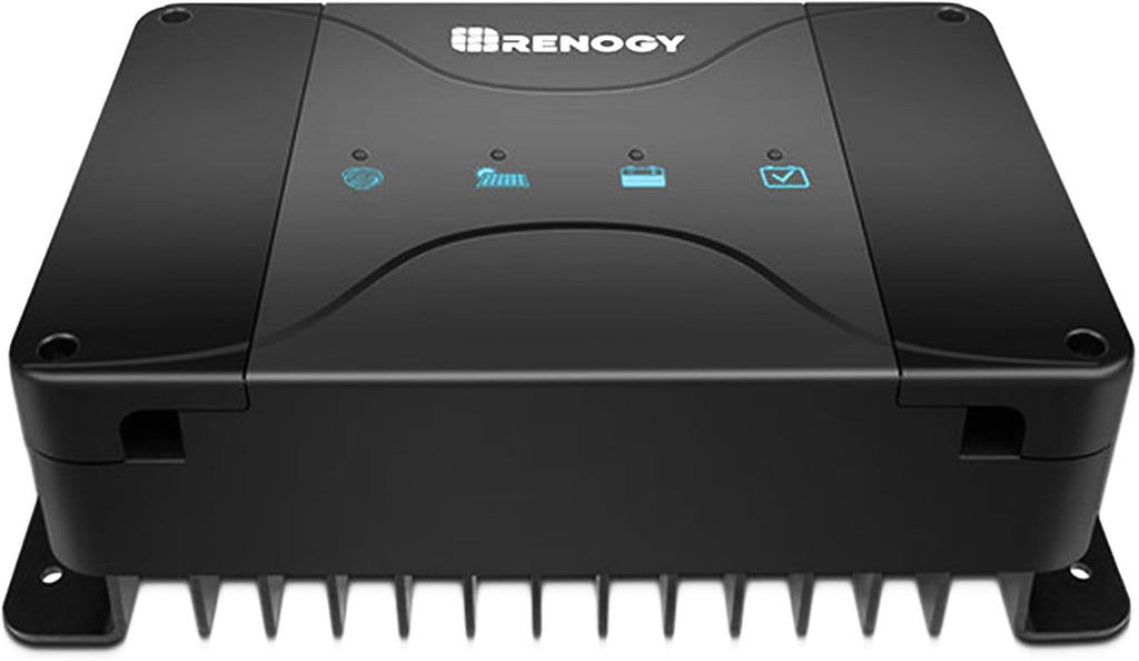 Renogy DC to DC Charger with MPPT 12V 30A Multi-Stage Charging - Smart On-Board Battery Charger for Solar/Alternator Input - Charges Lithium AGM Gel Flooded Batteries in RVs Cars Marine