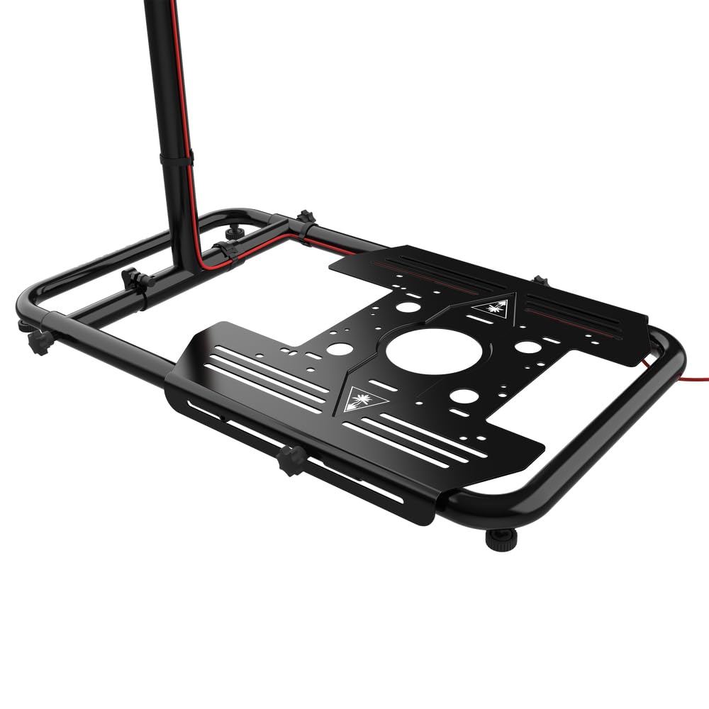 Turtle Beach VelocityOne Universal Stand for Flight Simulation & Racing Simulation Accessories with adjustable height design, metal construction, and fold flat design for PC & Xbox – Black