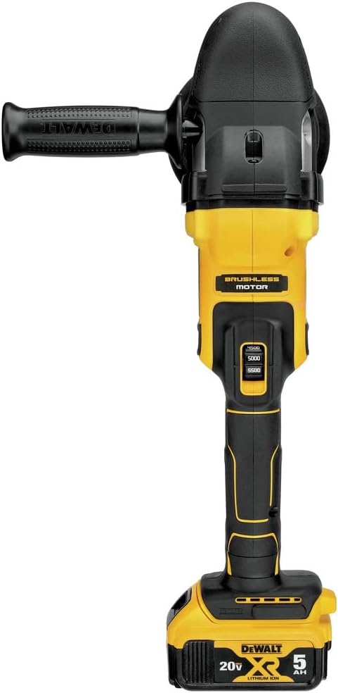 DEWALT 20V MAX* XR Cordless Polisher Kit, Variable-Speed, Random Orbit, 5-Inch (DCM848P2)
