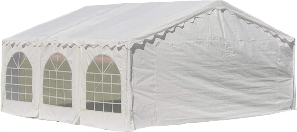Delta 20'x20' Budget PE Tent Including Free (2) Long Bags for Parties, Canopy Carpas para Fiestas,Wedding Party Tents with Waterproof Top & Sidewalls for Patio Outdoor Events (B Model)