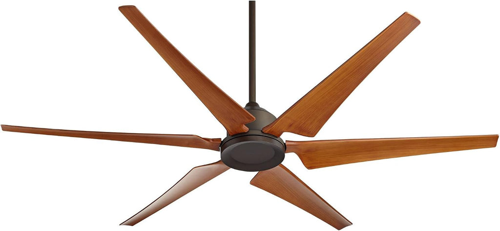Casa Vieja 72' Power Hawk Modern Industrial Indoor Outdoor Ceiling Fan with Remote Control Oil Rubbed Bronze Painted Wood Damp Rated for Patio Exterior House Home Porch Gazebo Garage Barn