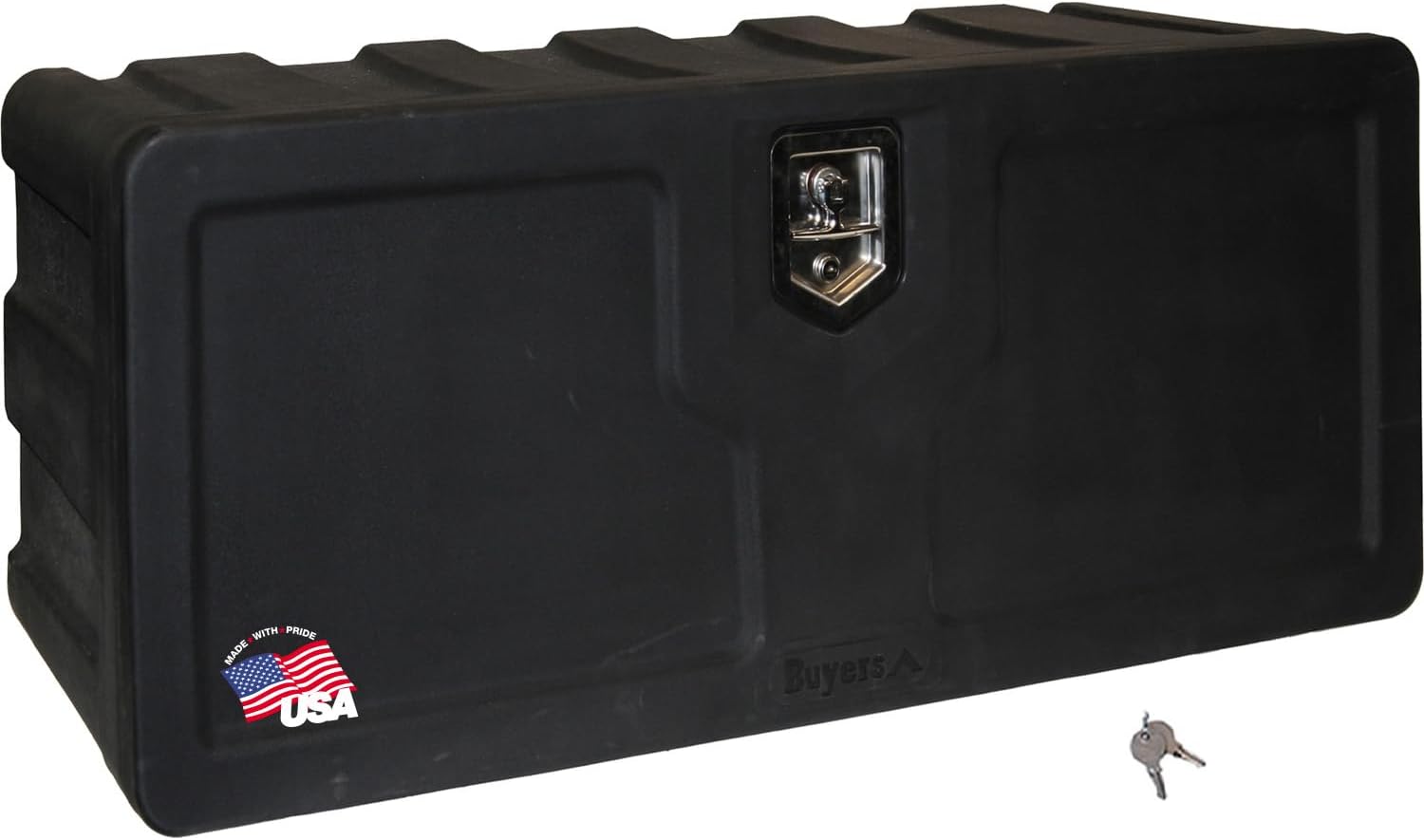 Buyers Products 1717105 Poly Underbody Truck Box, 18 x 18 x 36 Inch, Durable Tool Chest For Storage & Organization, Job Box For Truck