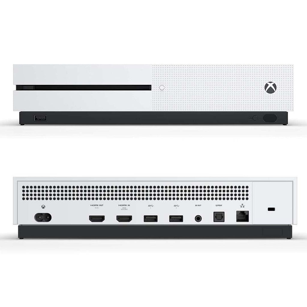 Xbox One S 1TB All-Digital Edition Console Bundle - Includes the Xbox One S Console Series, White, 1x Wireless Controller, and a Microfiber Cloth (Renewed)