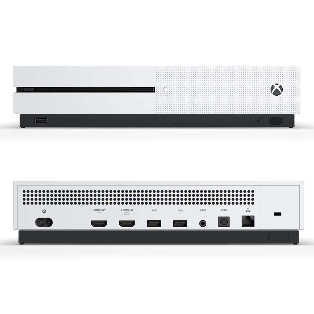 Xbox One S 1TB All-Digital Edition Console Bundle - Includes the Xbox One S Console Series, White, 1x Wireless Controller, and a Microfiber Cloth (Renewed)
