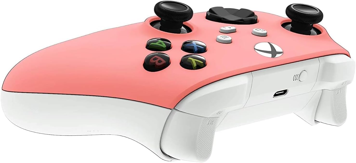 Custom Controllerzz Wireless Controller for Microsoft Xbox Series X/S & Xbox One - Custom Soft Touch Feel - Custom Xbox Series X/S Controller (X/S Coral)