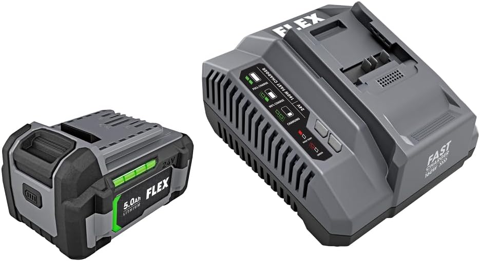 FLEX 24V Lithium-Ion Starter Kit with 5.0Ah Lithium Battery and 160W Fast Charger - FX0411-1C