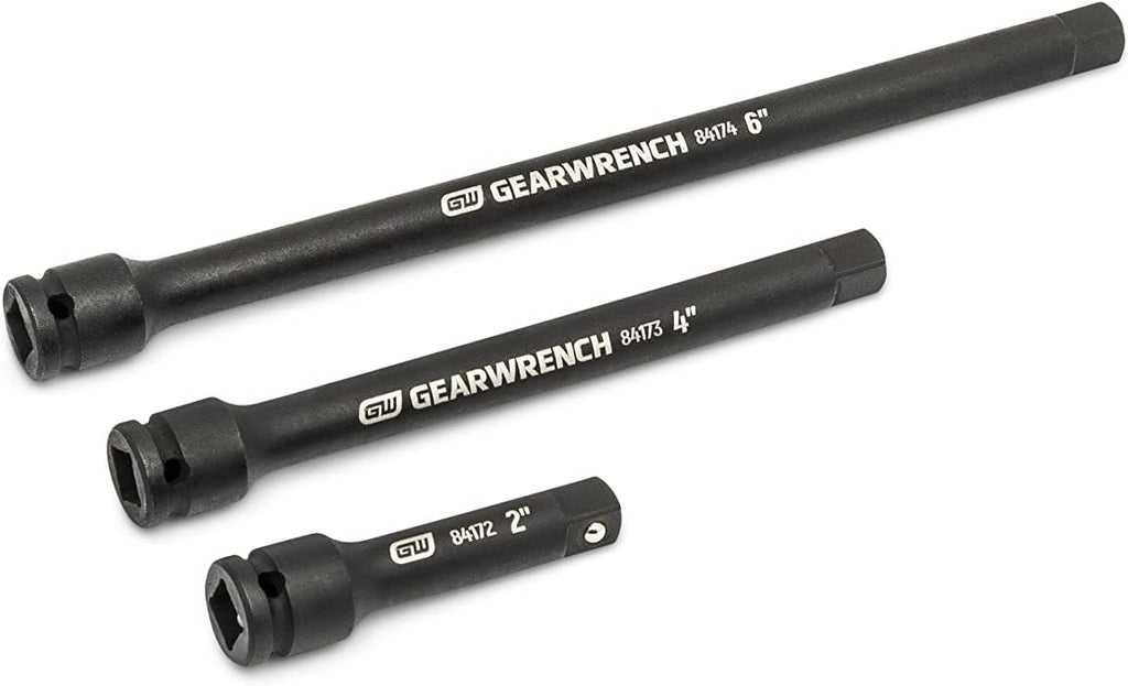 GEARWRENCH 17 Piece 1/4', 3/8', 1/2' Impact Drive Tool Accessories Set with EVA Foam Tray - 86524