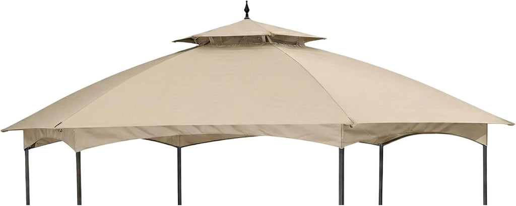 Garden Winds Durable 350 Replacement Canopy Top Compatible with Madison Hexagon 11.4' x 13.2' Gazebo Model D-GZ076PST-D - Beige