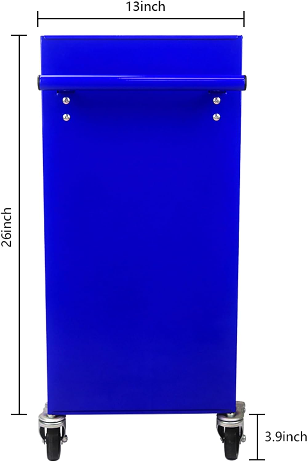 4 Drawers Rolling Tool Chest Cart. Tool Storage Cabinet with 4 Wheels.Tool Cabinet Trolley with Locking System and Drawer Liners.Tool Storage Cart for Garage,Workshop.Toolbox Cart-Blue Plus