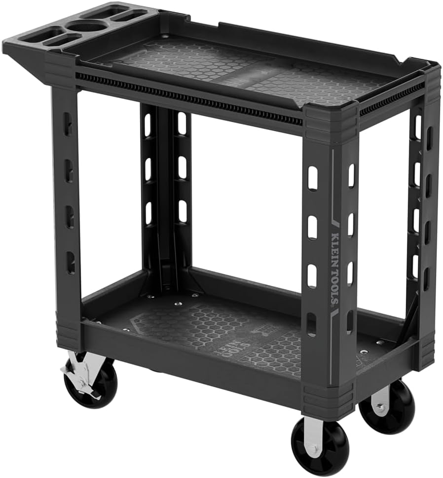 Klein Tools MODbox Utility Cart, 6-Inch Wheels, Rolling Tool Cart, 500-Pound Capacity for Jobsite and Warehouse