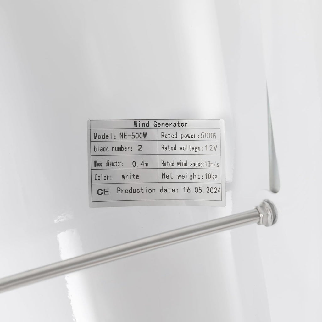 Vertical Axis Wind Turbine 100w Wind Generator 12V Permanent Magnet Generator Vertical Axis 2-Blades For Home, Corporate And Industrial W/Controller