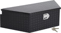 GarveeTech 39 in Trailer Tongue Boxes,Heavy Duty Aluminum Trailer Tool Box With Lock and Keys,Diamond Plate Storage Box,Waterproof Trailer Box for Pick Up Truck Bed,RV Trailer,Black