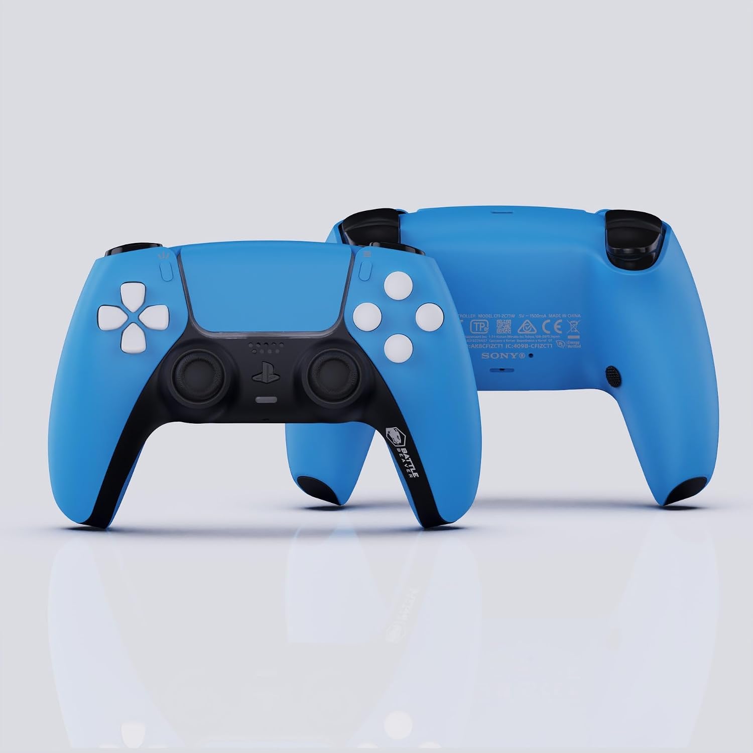 Battle Beaver SmartPad FPS Controller for PS5, Midnight Black/White