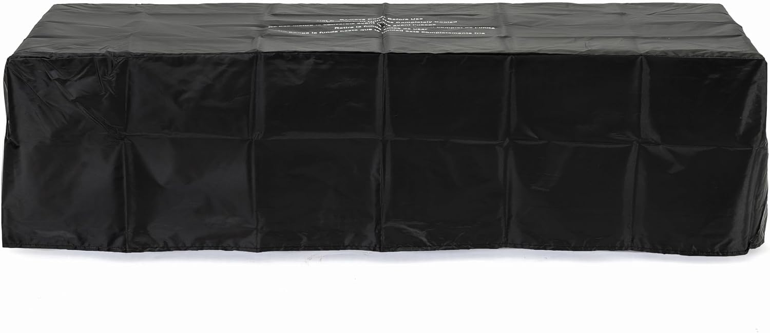Outdoor Fire Pit Table Propane Gas Fire pits Outdoor Fireplaces 54'' Rectangular Firepit Table, 50,000 BTU Fire Table for Patio Set, Three Options of Assembled Hight Grey.