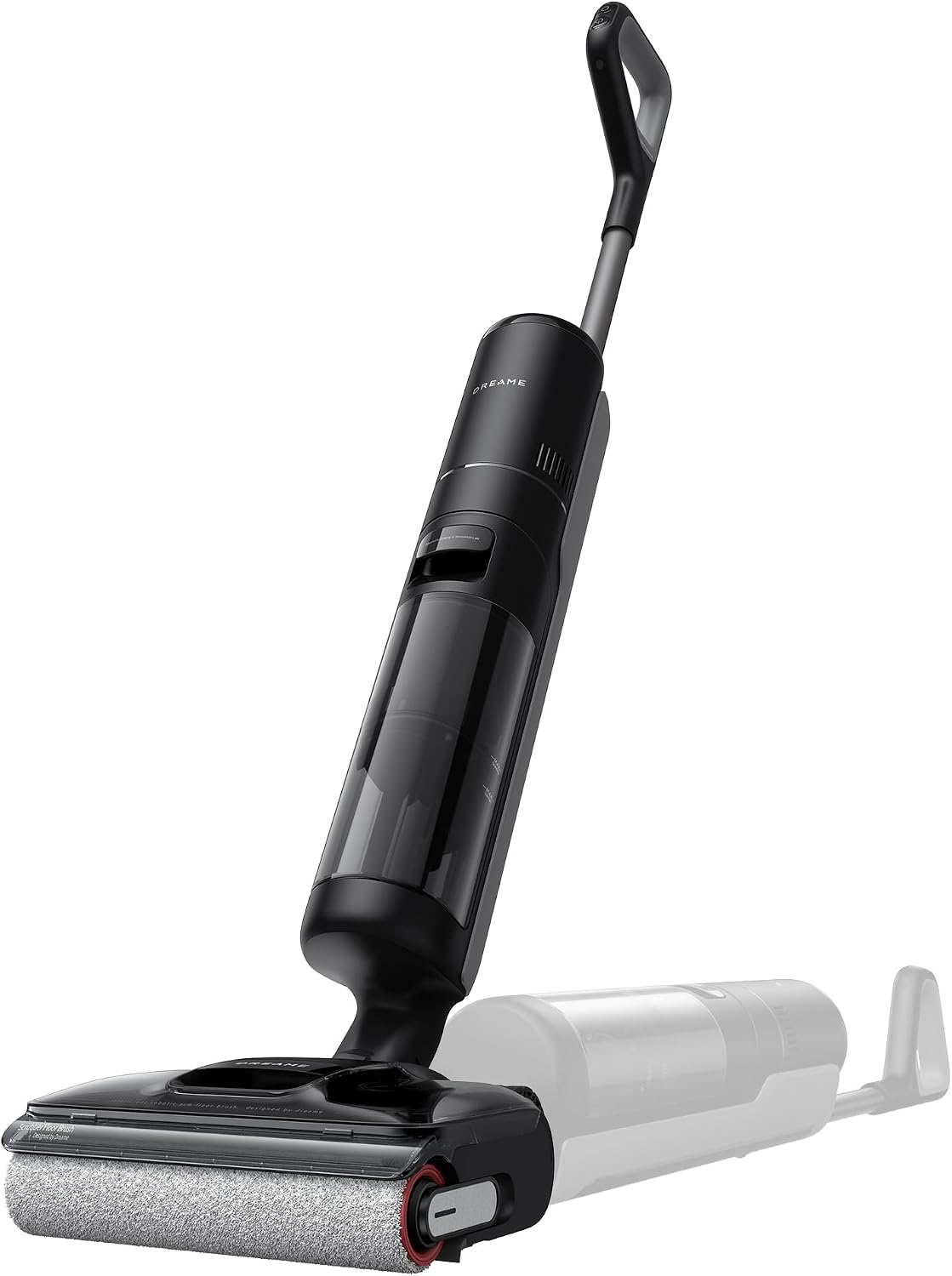DREAME H12 Pro FlexReach Wet Dry Vacuum Cleaner, 0 Tangle Cordless Vacuum Mop All-in-One for Hard Floors, 180° Lie-Flat Floor Cleaner Machine with 194°F Hot Self-Cleaning, 50Mins Runtime