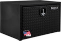 Buyers Products 1702500 Black Steel Underbody Truck Box - Weatherproof Storage Container with Aluminum Diamond Tread Door & Compression Latch, 18 x 18 x 24 Toolbox for Trucks and Trailers, Made in USA