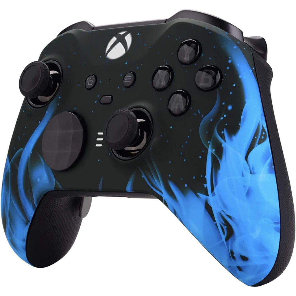 Custom Controllerzz Elite Series 2 Controller Compatible With Xbox One, Xbox Series S and Xbox Series X (Blue Flame)