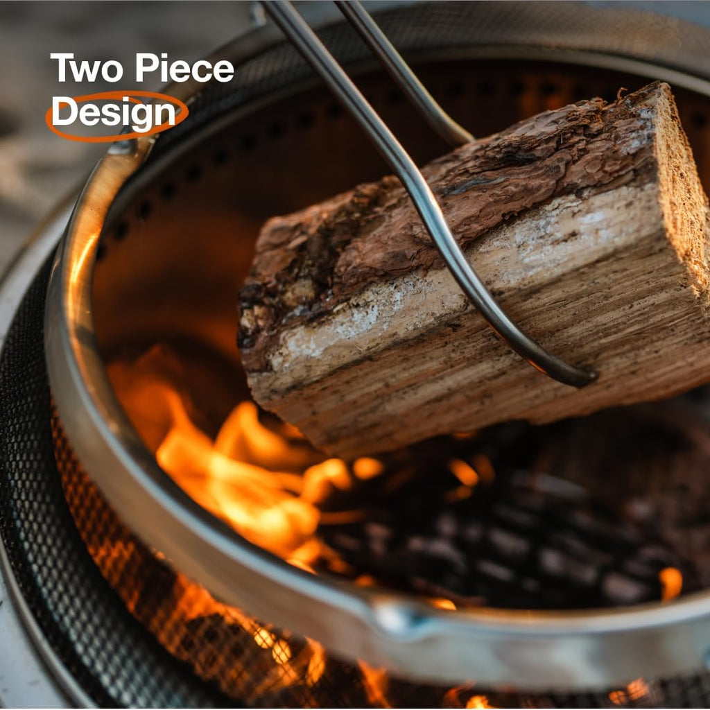 Solo Stove Bonfire Shield - Durable Stainless Steel Spark Protector Mesh Screen for Fire Pits, Keeps Pops and Hot Embers Contained for Safe Outdoor Fires, Includes Shield Removal Tools