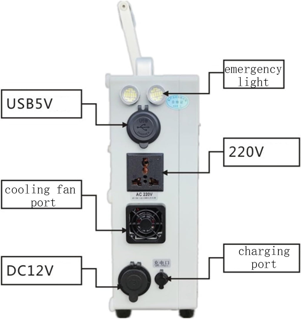 Outdoor Large Capacity Hand Crank Generator 220V 500W High Power Generator 12V Outdoor Hand Crank Generator Emergency Electric Camping