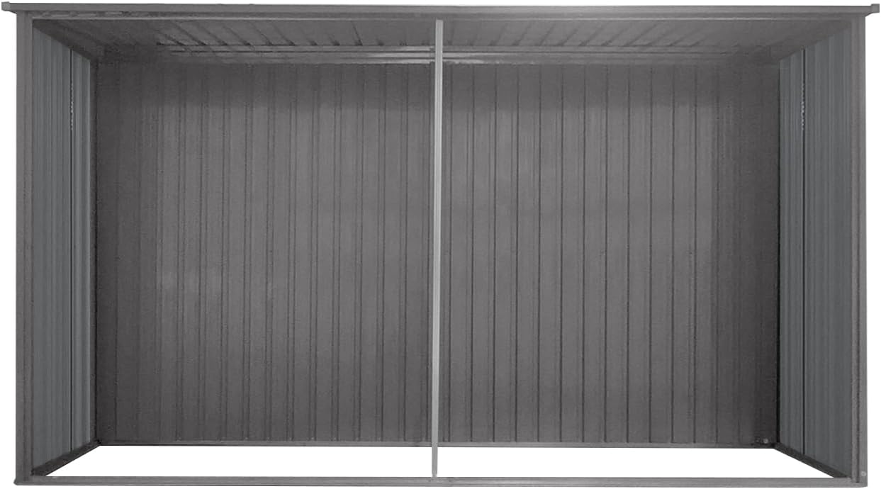 14x12 FT Metal Storage Shed, Outdoor Storage Shed with Window & Apex Roof, Lockable Door for Garden, Backyard, Lawn, and Utility Shelter, Weather-Resistant, Easy to Set Up, Grey