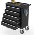 5 Drawers Rolling Tool Chest with Wheels, Portable Rolling Tool Boxes with Wheels, Tool Box Storage Cabinet with Locking System for Garage (Blue, 5 Drawers)