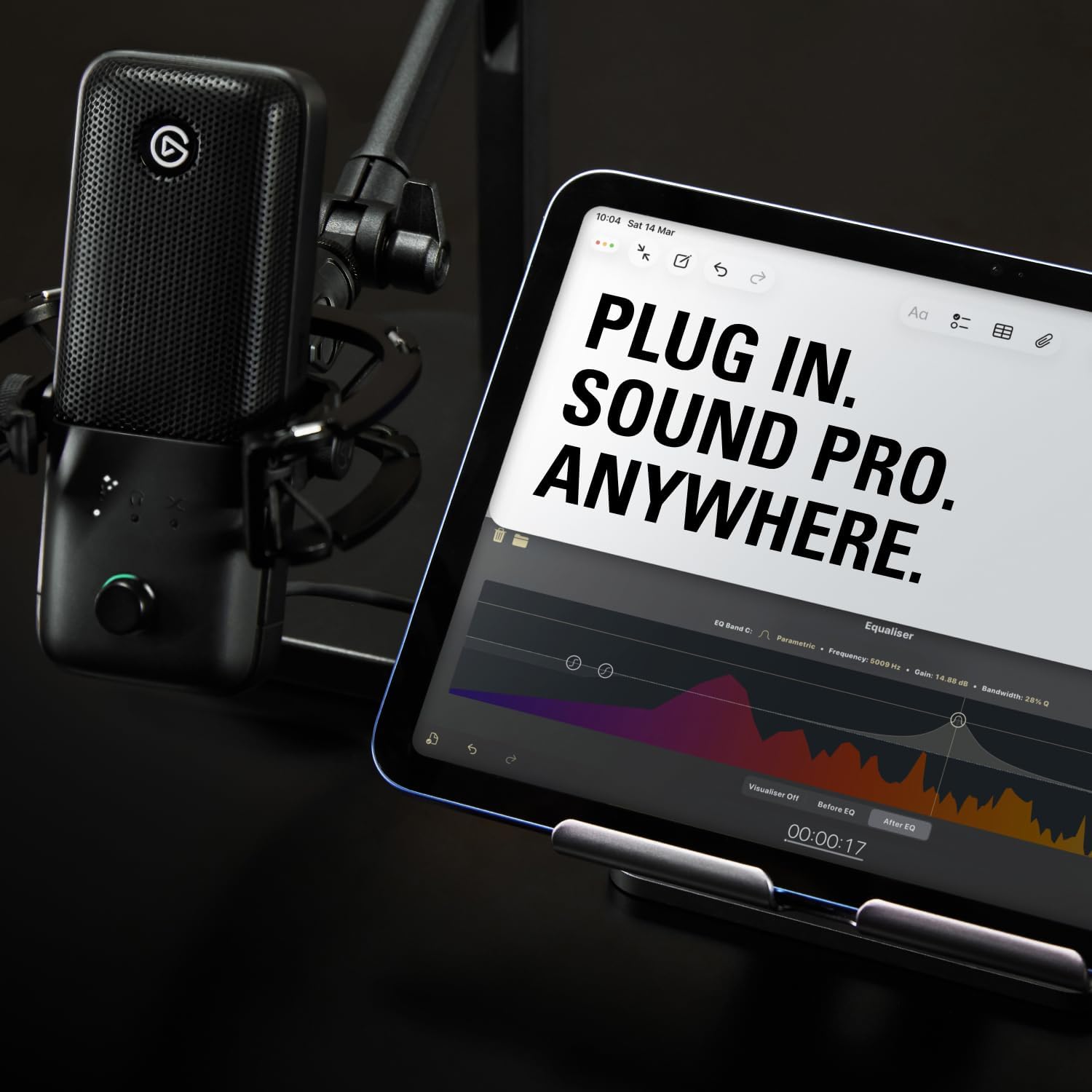 Elgato Wave:3 MK.2 – Premium USB Condenser Microphone for Streaming & Podcasting with Wave FX Processor, Onboard DSP, Clipguard 2.0, VST Inserts – Works on PC and Mac