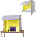 WORDFUN Home Studio Booth, Portable Recording Booth, Desktop Soundproof Cover, Decreasing Noise, Vocal Absorbing Shield, for Microphone Recording Equipment Podcasts Singing Gaming and Broadcasting