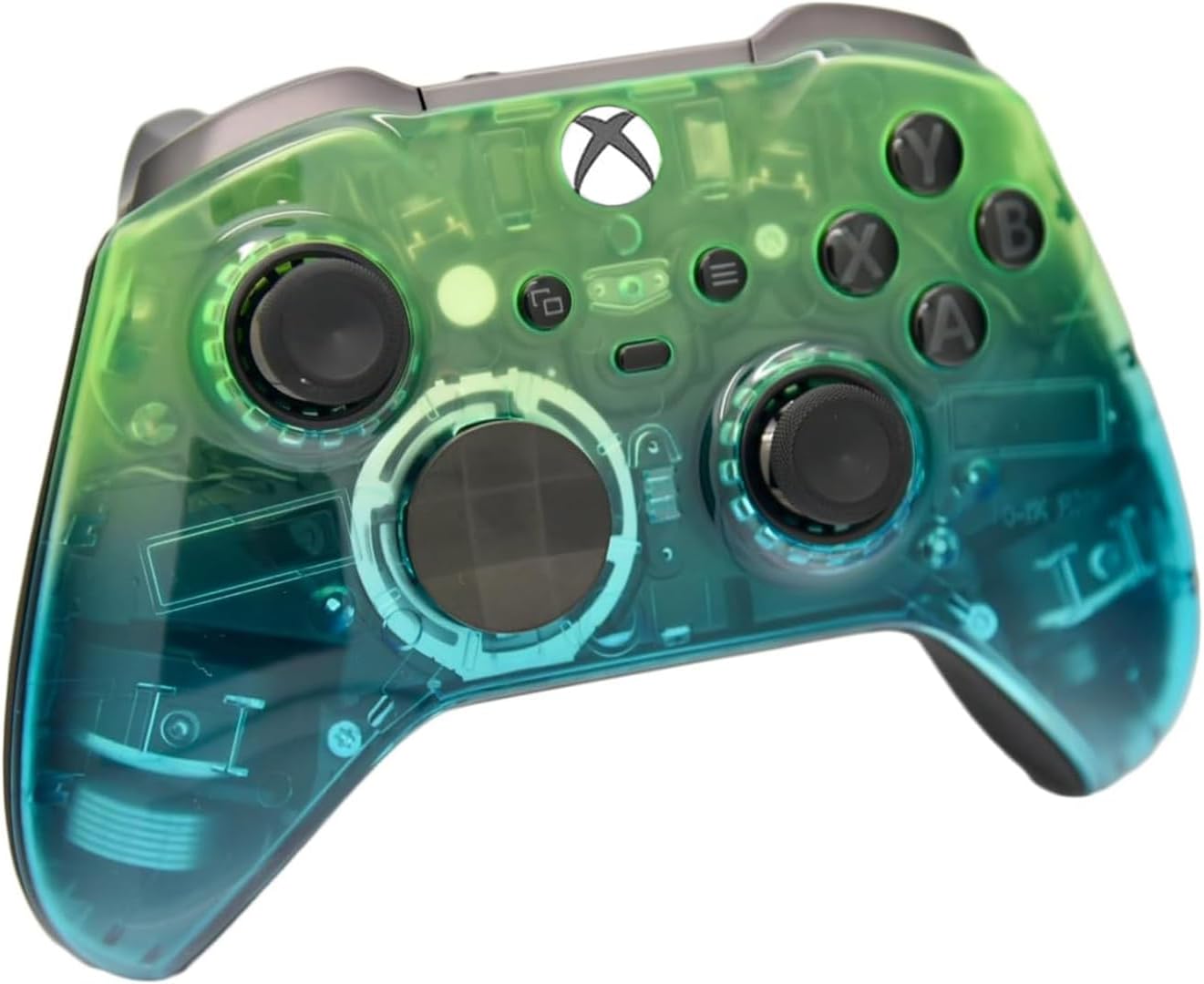 Elite 2 Custom Controller for PC, Windows 10+ Series X/S & One (Clear Green & Blue)