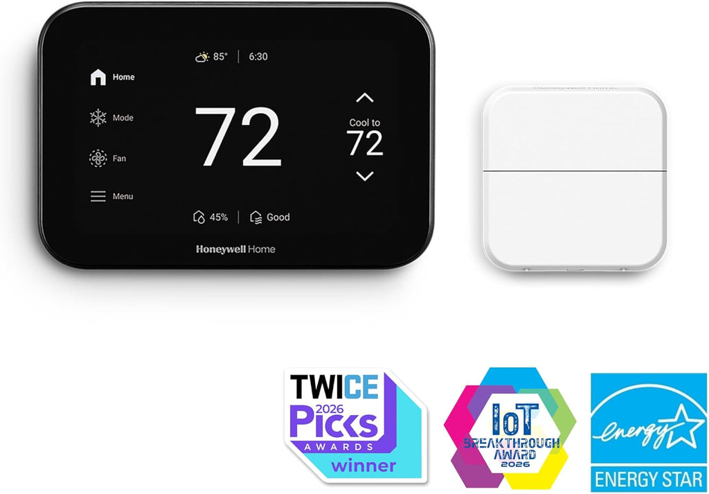 Honeywell Home X8S Premium Smart Programmable Wi-Fi Thermostat with Sensor, Video Doorbell Access, Humidity Control, 5' Customizable Touchscreen, Energy Star, Works with Alexa, Matter, Apple, Google