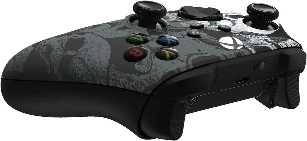 Custom Controllerzz Wireless Controller for Microsoft Xbox Series X/S & Xbox One - Custom Soft Touch Feel - Custom Xbox Series X/S Controller (X/S Black Skullz)