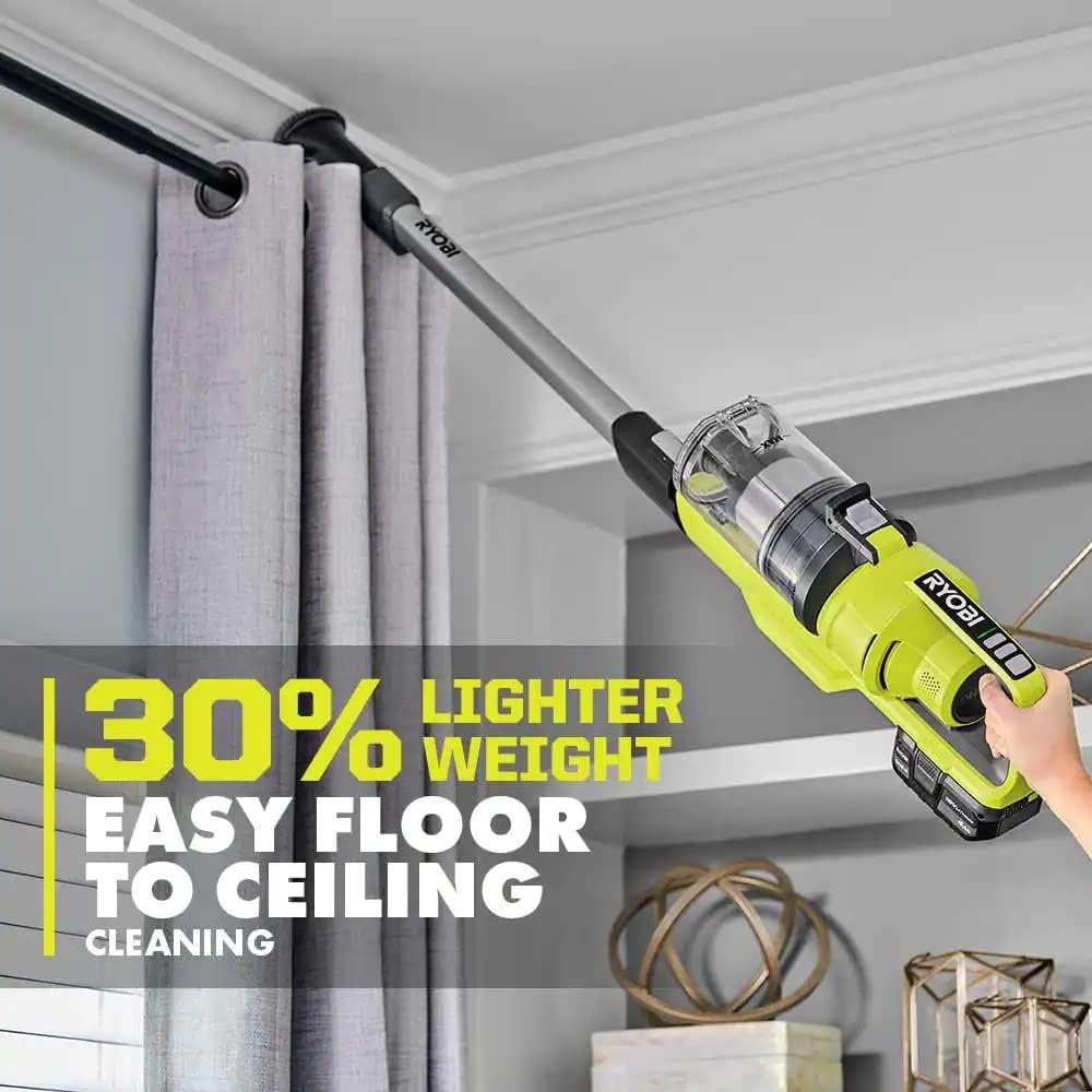Pacroban ONE+ 18V Cordless Stick Vacuum Cleaner Kit with 4.0 Ah Battery and Charger